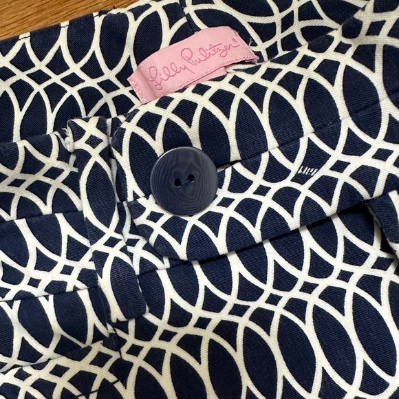Lilly Pulitzer Luxury Capri Cropped Pants in Tickle the Ivories Print Sz 4 #254 - Picture 5 of 8